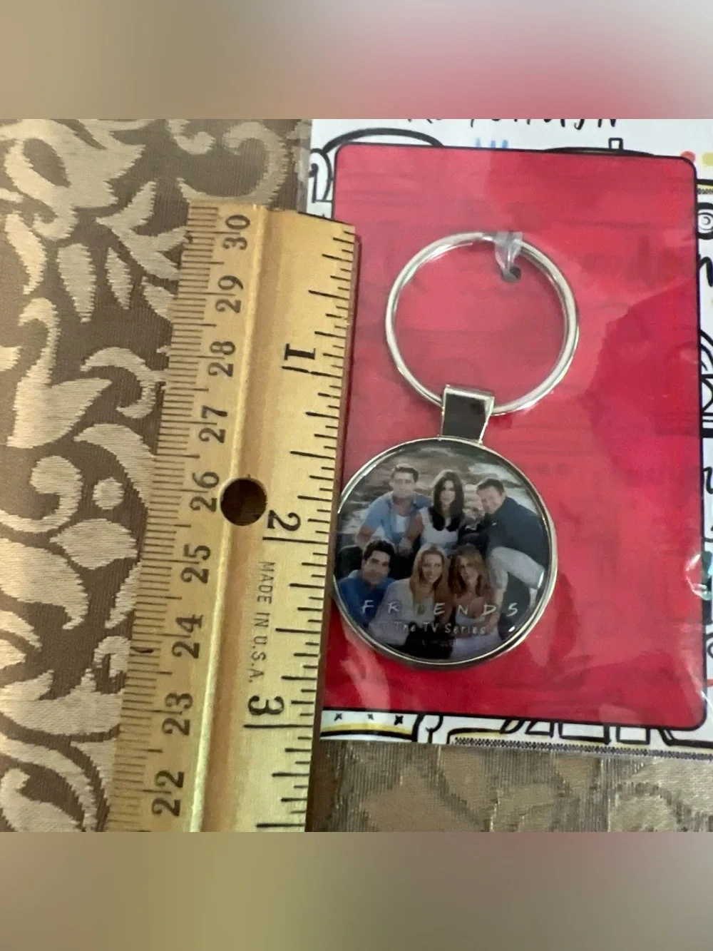 Vintage FRIENDS Keyring 90s TV Series NEW Sealed Past Series